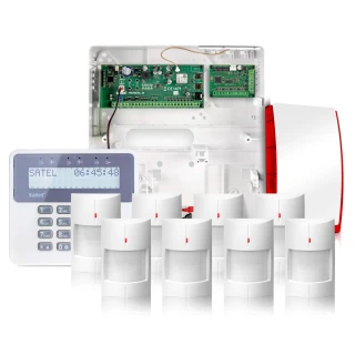 Alarm bezprzewodowy Satel Perfecta 16-WRL 8x Czujka, LCD, Aplikacja, Powiadamianie GSM