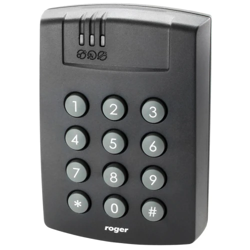 Zestaw kontroli dostępu Roger Zamek kodowy PRT64EM-G Karta zbliżeniowa x10 Elektrozaczep Zasilacz