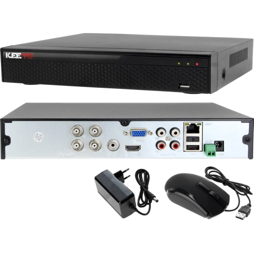 Zestaw do monitoringu Keeyo 5MPx H265+ IR 25m 1TB 2x LV-AL30HT-II