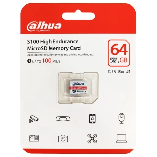 Karta pamięciI TF-S100/64GB microSD UHS-I DAHUA