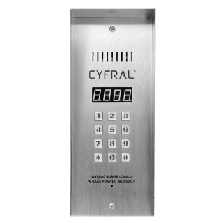 Panel cyfrowy CYFRAL PC-3000RE TYP II wąski z czytnikiem RFiD natynkowy z elektroniką