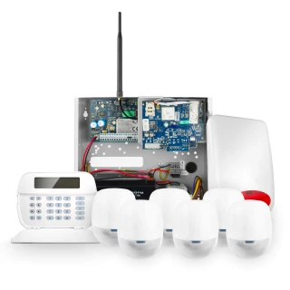 System alarmowy DSC GTX2 6x Czujka, Panel LCD, Aplikacja mobilna