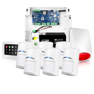 System alarmowy NeoGSM-IP, Biały, 6x czujka, Powiadomienie GSM, Wifi