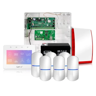 System alarmowy Satel Integra 32, Biały, 6x czujka, Aplikacja mobilna, Powiadamianie