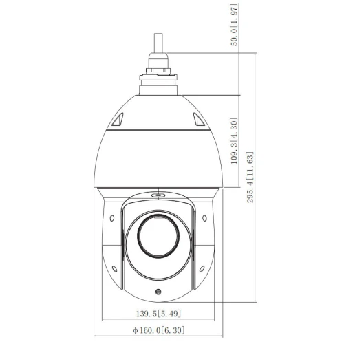 Kamera HD-CVI szybkoobrotowa zewnętrzna SD49225-HC-LA Full HD 4.8... 120mm DAHUA