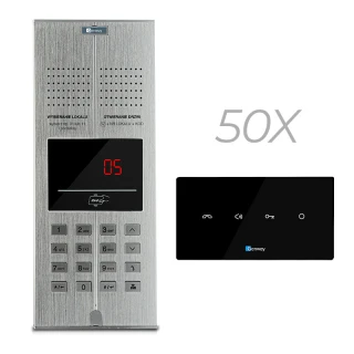 Zestaw Domofon cyfrowy 50 rodzinny GENWAY WL-03NL V2 Unifon Głośnomówiący