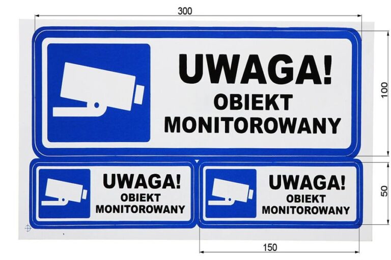 Tabliczka obiekt monitorowany