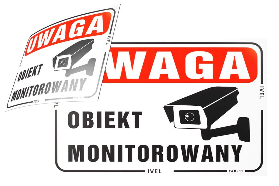 Tabliczki obiekt monitorowany