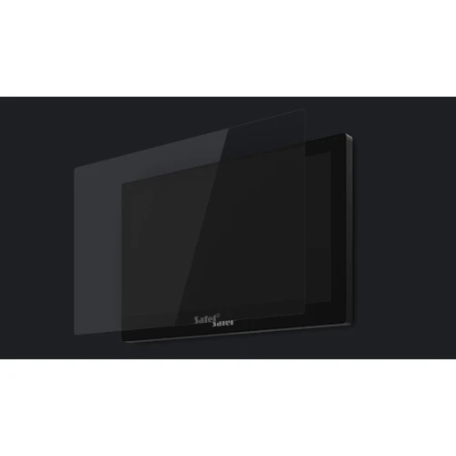 10–calowy manipulator graficzny SATEL INT-TSH210 w kolorze czarnym, do obsługi systemu alarmowego