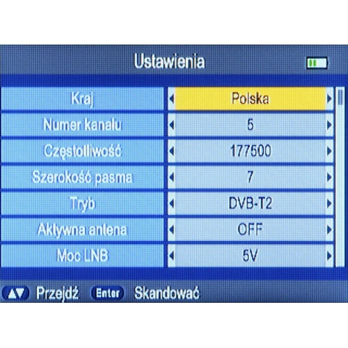 Miernik sygnału DVB-T/DVB-T2 WS-6975