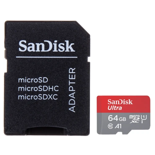 Karta pamięci SD-MICRO-10/64-SAND UHS-I, SDXC 64GB Sandisk