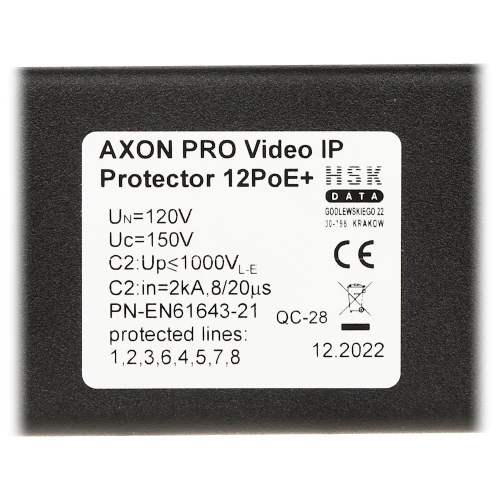 Ogranicznik przepięć AXON-PRO-IP-12POE 