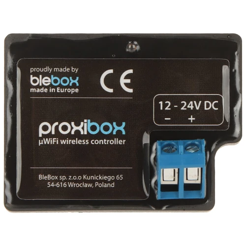 Inteligentny zbliżeniowy wyzwalacz akcji PROXIBOX/BLEBOX Wi-Fi, 12... 24V DC