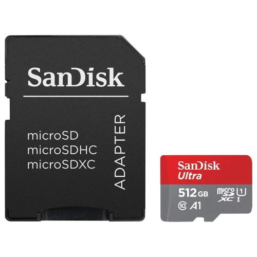Karta pamięci  SD-MICRO-10/512-SANDISK microSD UHS-I, SDXC 512GB SANDISK
