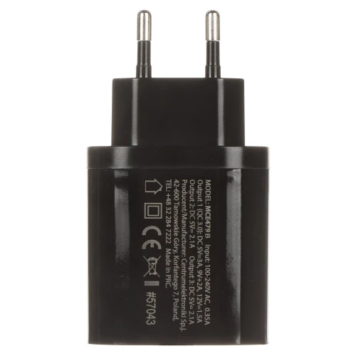 Ładowarka sieciowa USB MCE-479B MACLEAN ENERGY