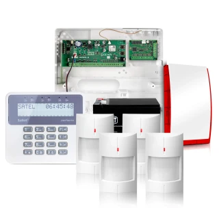 Alarm bezprzewodowy Satel Perfecta 16-WRL 4x Czujka, LCD, Aplikacja, Powiadamianie GSM