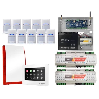 System alarmowy Ropam NeoGSM-IP-64, Biały, 10x Czujka Sterowanie roletami, oświetleniem, powiadamianie GSM, Wifi 