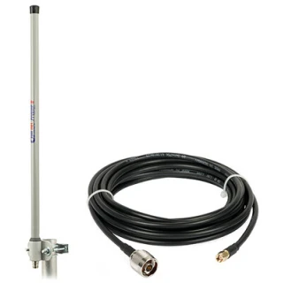 Antena dookolna ProEter WLAN 2,4GHz 10 dB + przewód 5m wtyk SMA/RP