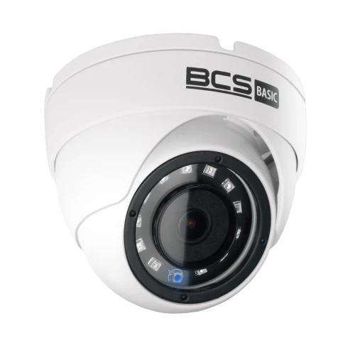 Monitoring po skrętce Full HD BCS Basic Full HD 2MPx 1TB H265+ 2 x Kamera kopułkowa 2.8mm IR 30m