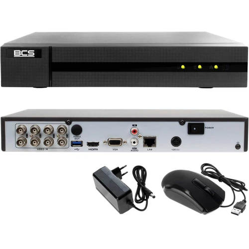 BCS-B-XVR0801-4KE(II) Rejestrator cyfrowy hybrydowy TVI CVI AHD CVBS IP 