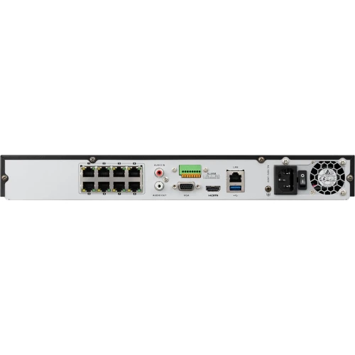 BCS-V-NVR0802-4K-8P Rejestrator cyfrowy sieciowy IP 8 kanałowy  z switchem PoE BCS View