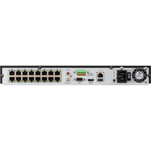 BCS-V-NVR1602-4K-16P Rejestrator cyfrowy sieciowy IP 16 kanałowy z switchem PoE BCS View