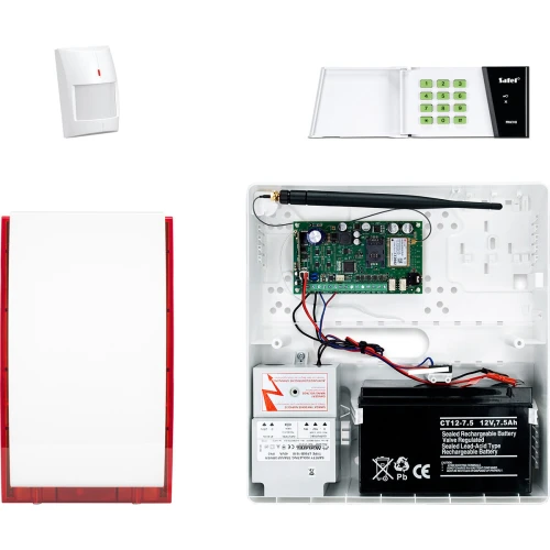 Bezprzewodowy System alarmowy SATEL: Płyta Główna MICRA + Manipulator MKP-300 + 1 x Czujka MPD-300 + Sygnalizator + Akcesoria
