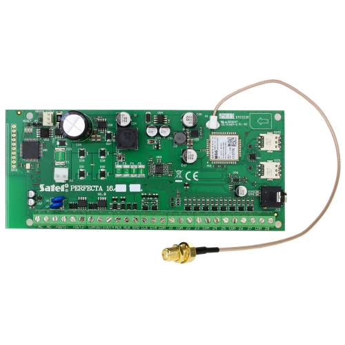 Bezprzewodowy System alarmowy SATEL: Płyta Główna Perfecta 16-WRL + Manipulator PRF-LCD-WRL+ 3 x Czujka MPD-300 , Sygnalizator Bezprzewodowy MSP-300 + Akcesoria