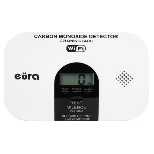 Czujnik czadu EURA CD-53A2v3300-TY/B Wi-Fi - certyfikat CNBOP-PiB