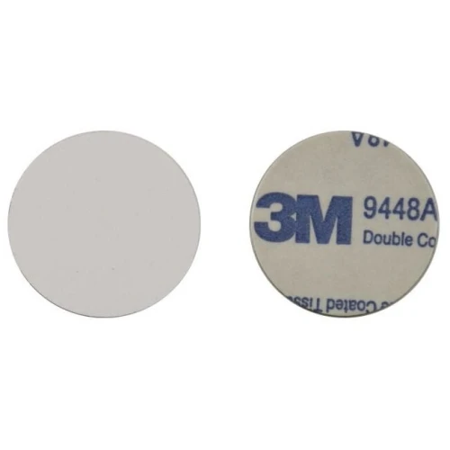 Dysk ST-31M25 RFID 13,56MHz, oryginalny Ntag213, pam.144B, NFC, ID 7B, bez numeru, na metal, śr. 25 mm 