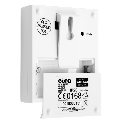 Dzwonek bezprzewodowy EURA WDP-12A3 "CELLO" możliwość rozbudowy zasilanie bateryjne