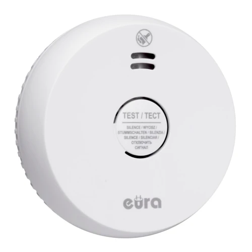 EURA SD-09A2 czujka dymu 9V – fotooptyczna, żywotność sensora 10 lat