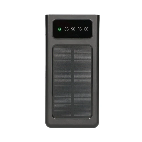 Extralink EPB-093 30000mAh Czarny | Powerbank | Solar Power bank, USB-C