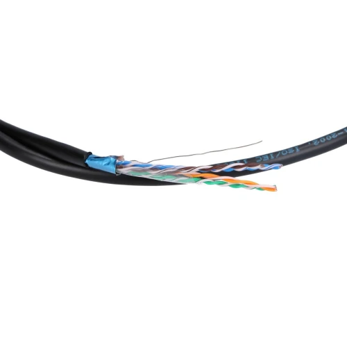 Extralink CAT5E FTP (F/UTP) V2 Zewnętrzny | Kabel sieciowy skrętka | 305M