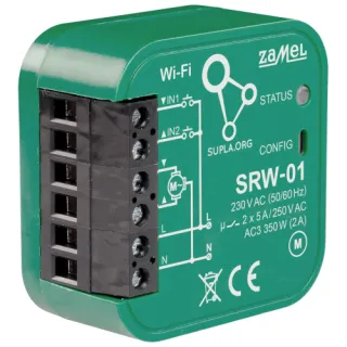 INTELIGENTNY STEROWNIK ROLET SRW-01 Wi-Fi 230V AC ZAMEL