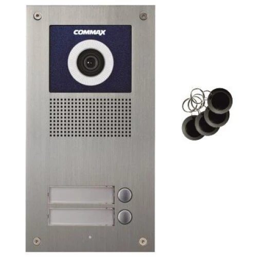 Kamera 2-abonentowa z regulacją optyki i czytnikiem RFID Commax DRC-2UC/RFID