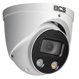 Kamera IP BCS-L-EIP55FCL3-AI1 kopułowa 5Mpx z alarmami świetlnymi i dźwiękowymi