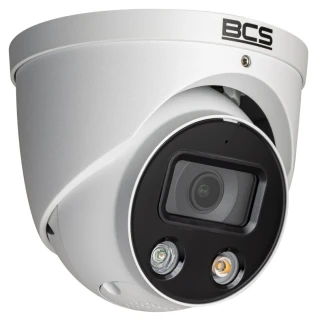 Kamera IP kopułowa 8Mpx BCS-L-EIP58FCL3-AI1 z alarmami świetlnymi i dźwiękowymi