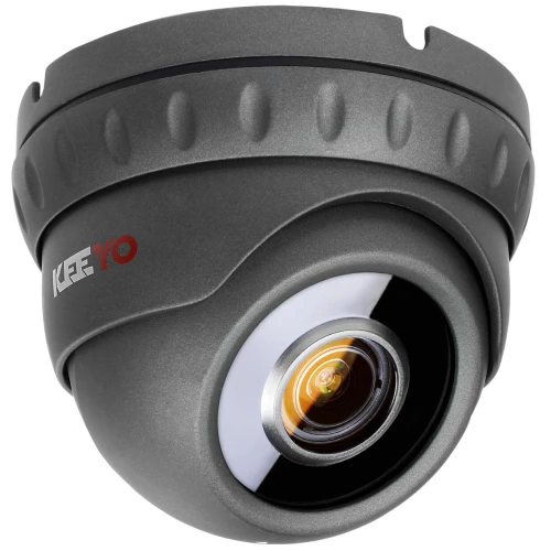 IP Zestaw monitoringu KEEYO 5MPx IR 40m Motozoom 8x Kamera kopułkowa 1TB