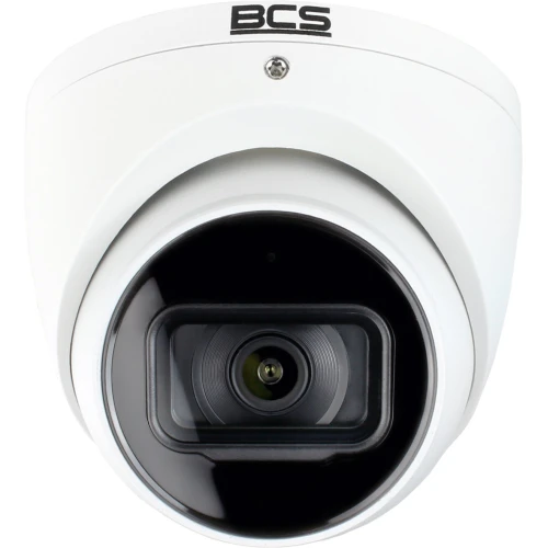Zestaw do monitoringu po skrętce cyfrowo Rejestrator BCS-NVR0801X5ME-II 5x Kamera BCS-DMIP1201IR-E-V 1TB