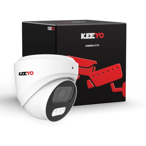 Kamera kopułowa IP KEEYO LV-V-IP8M25DF-B-II 8Mpx IR 25m