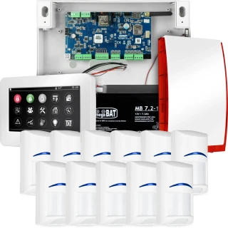 Kompletny system alarmowy NEOLTE-IP, 11x czujka BOSCH, TPR-4WS-P, GSM WiFi