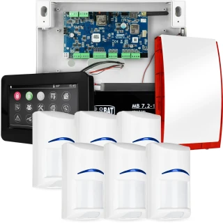 Kompletny system alarmowy NEOLTE-IP, 6x czujka BOSCH, TPR-4BS-P, GSM WiFi