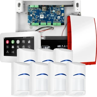 Kompletny system alarmowy NEOLTE-IP, 7x czujka BOSCH, TPR-4WS-P, GSM WiFi
