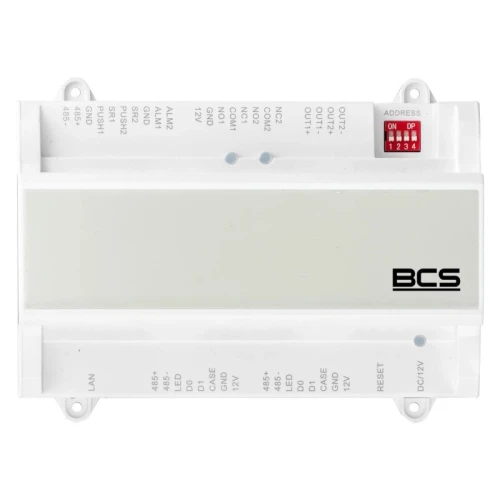 Kontroler dostępu BCS-KKD-J222D BCS LINE w obudowie DIN