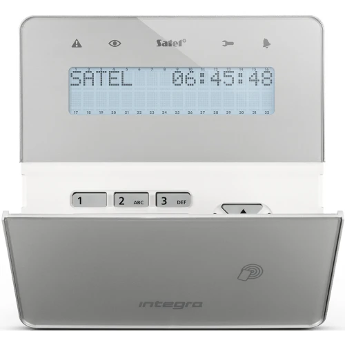 Manipulator LCD Bezprzewodowy z czytnikiem kart zbliżeniowych Satel INT-KWRL2-SSW