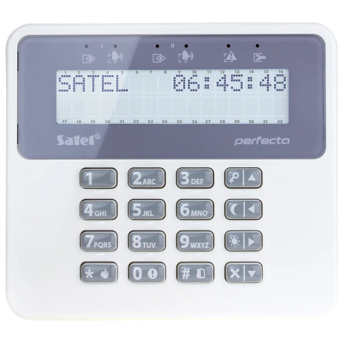 Bezprzewodowy System alarmowy SATEL: Płyta Główna Perfecta 16-WRL + Manipulator PRF-LCD-WRL+ 16 x Czujka MPD-300 , Sygnalizator SPL-5010 + Akcesoria