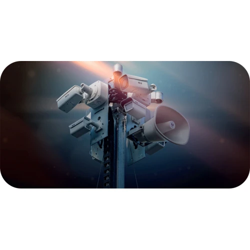 Mobilna wieża monitoringu BCS MOBILCAM P750 z systemem CCTV i lekką przyczepą