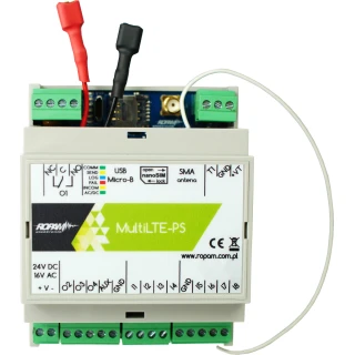 Moduł komunikacyjny LTE/GPRS, 17-20V/AC, 20-30V/DC, MultiLTE-RF-PS-D4M Ropam