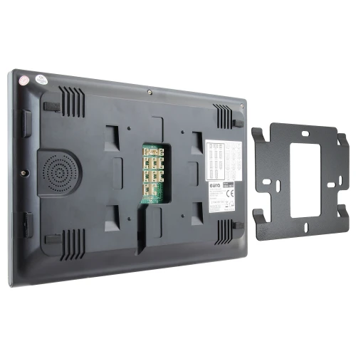 Monitor EURA VDA-10C5 - czarny, dotykowy, LCD 10'', AHD, WiFi, pamięć obrazów, SD 128GB